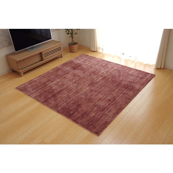 1340630280303 イリゼミニラグ WI 95×140 ワイン タフトラグ メーカー直送