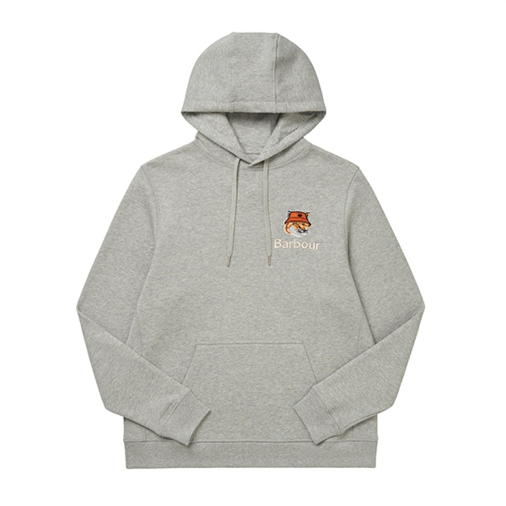 BARBOUR MOL0569 MOL GY52 バーバー x メゾンキツネフォックスヘッドメンズパーカー