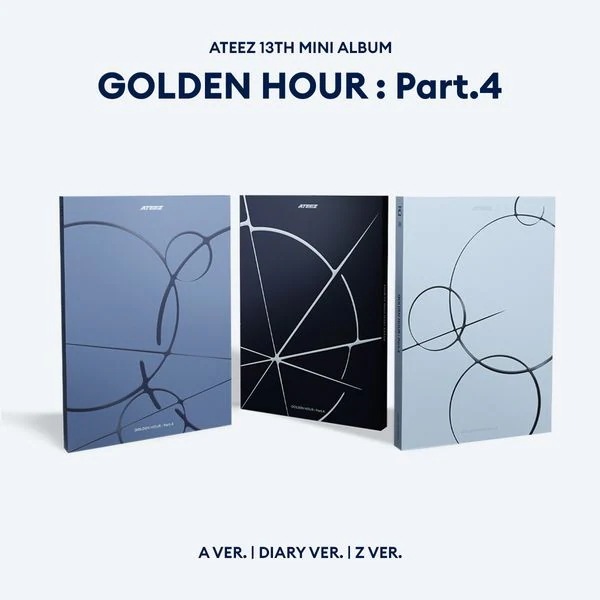 [MEGA] [3種セット] ATEEZ 13th MINI ALBUM [GOLDEN HOUR : PART 4] エイティーズ 公式アルバム チャート反映