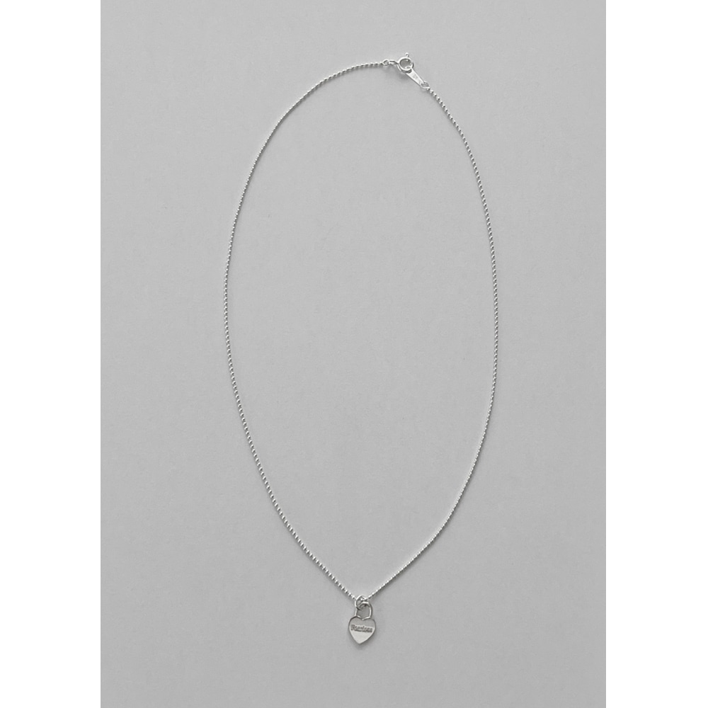 BLACK UP (シルバー925) ピアレスハートネックレス