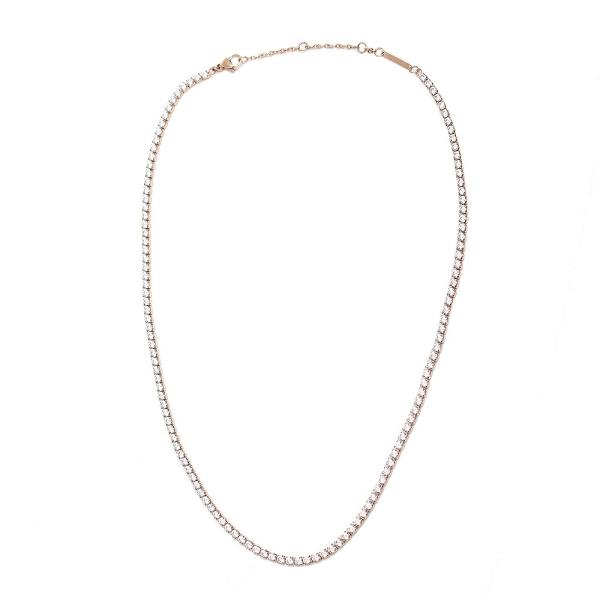 ダニエルウェリントン DANIEL WELLINGTON ネックレス DW00400390 メンズ レディース クラッシックテニスネックレス CLASSIC TENNIS NECKLACE ローズゴー