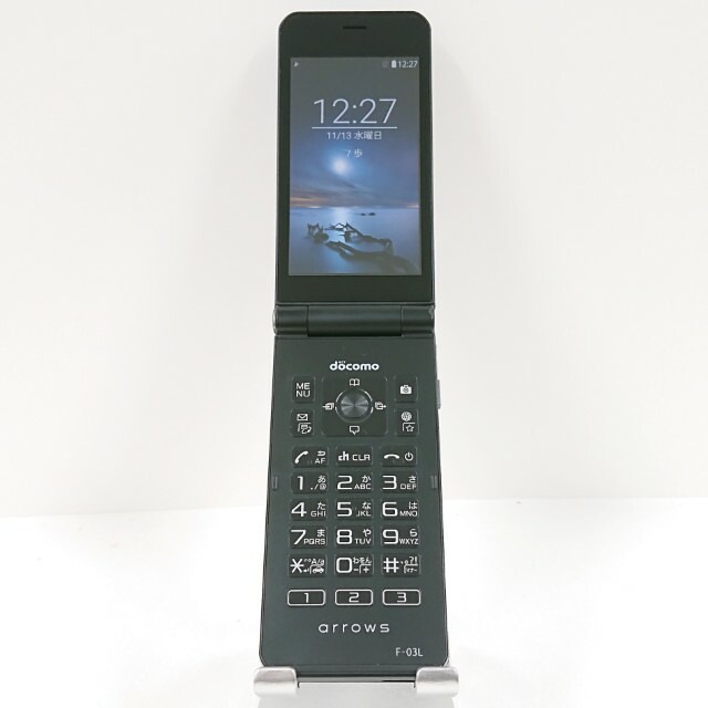 arrows ケータイ F-03L ドコモ ブラック 送料無料 本体 c13612 【中古】