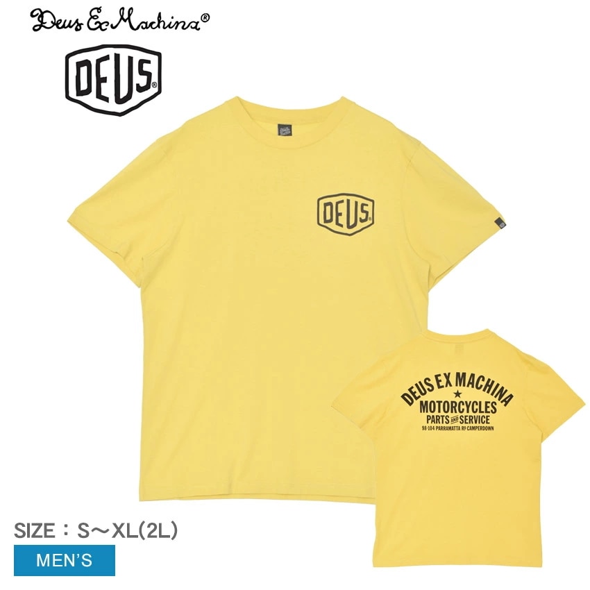 エクス マキナ CAMPERDOWN ADDRESS T_DMW41808A メンズ Tシャツ ウェア ウエア トップス 半袖 おしゃれ クルーネック ロゴ シンプル ワンポイント