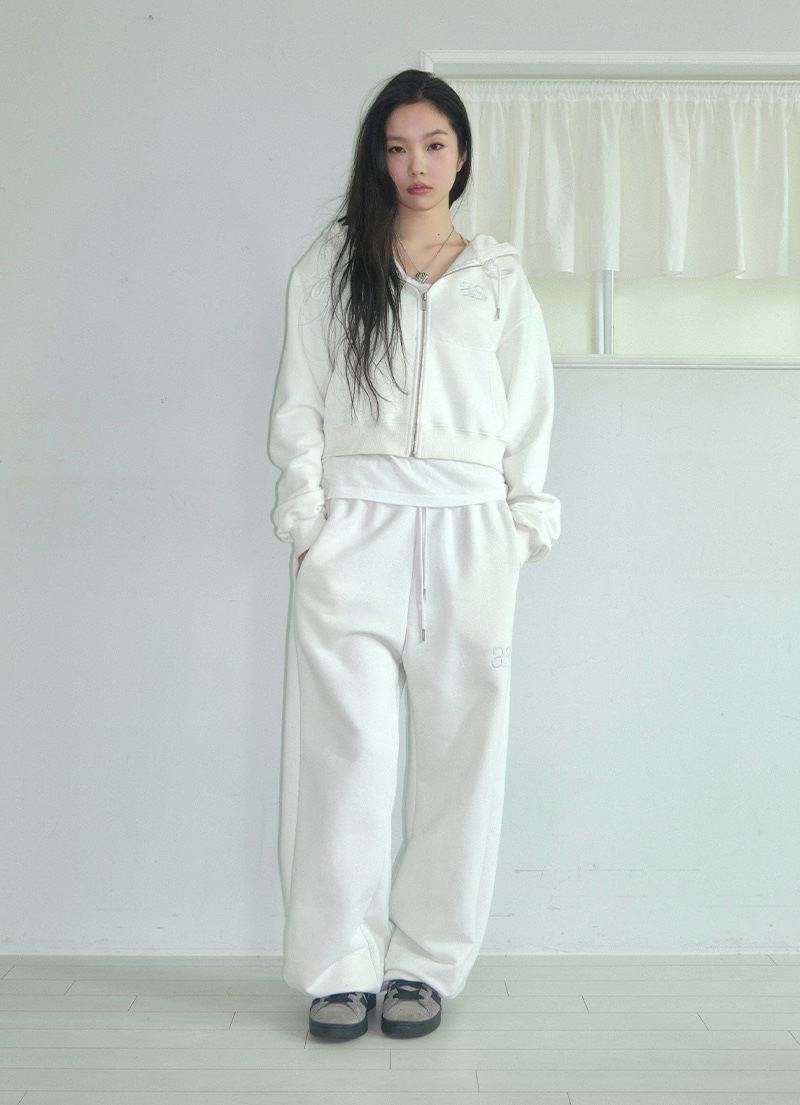 【AS"ON】 BASIC TRAINING PANTS / WHITE 正規品