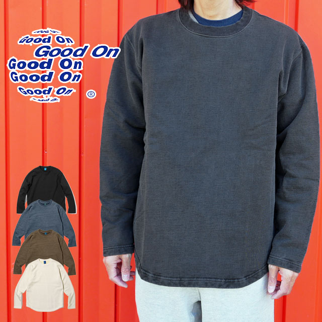 グッドオン Good On スウェット メンズ レディース ラフクルースウェット トレーナー トップス カットソー コットン カジュアル 長袖 起毛 ウェア アパレル 服 日本製 GOBW1609 送