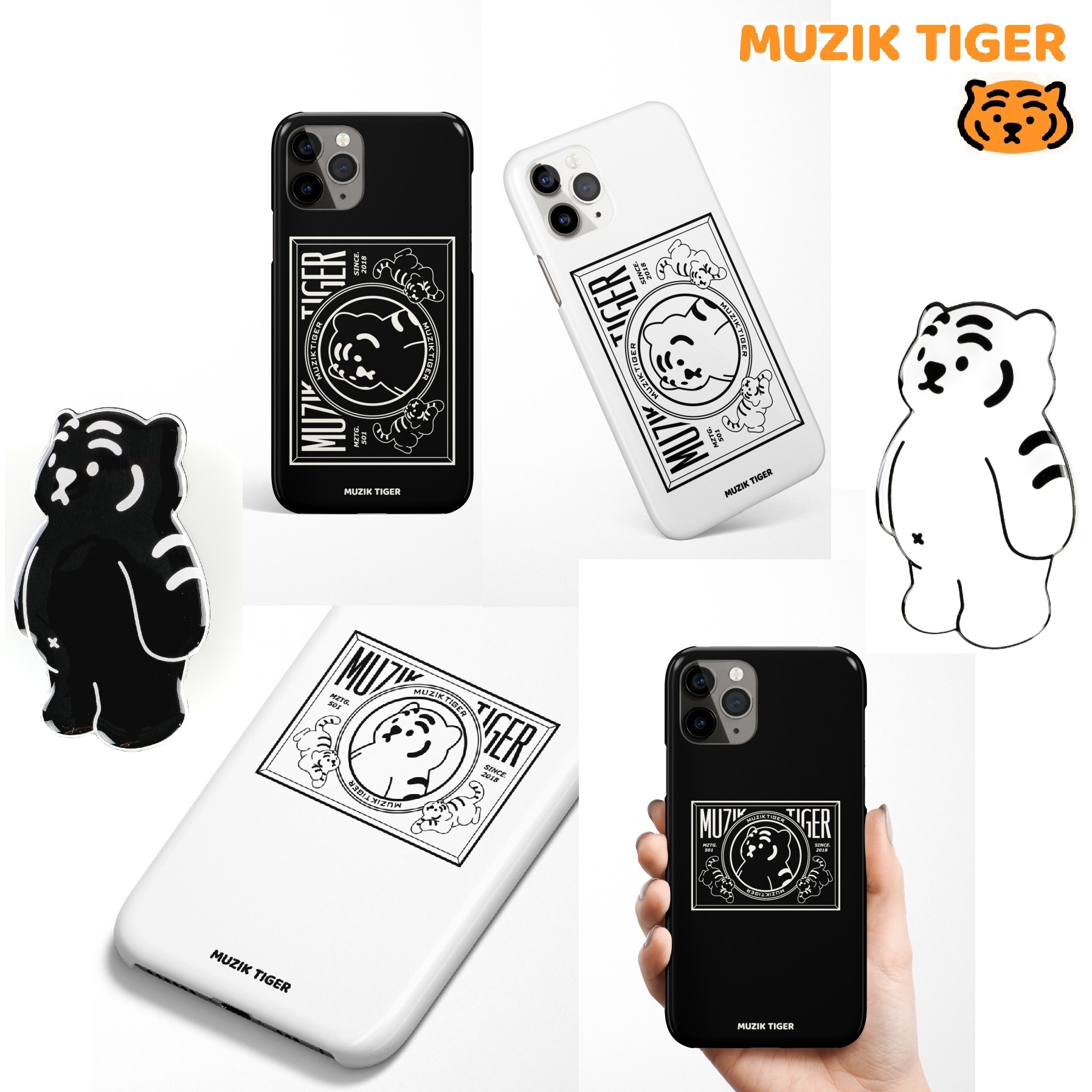 MZTG.501 Phone Case 4種 スマートフォンアクセサリー ハードスリム 新商品 新学期 韓国人気 カップルアイテム 4,650円