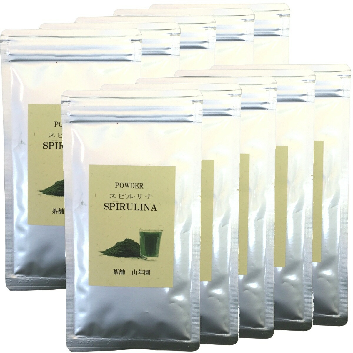 スピルリナ スピルリナ パウダー 100% 60g10袋セット 粉末 ダイエット スーパーフード セレブ愛用 サプリ スムージー セット ギフト プレゼント お年賀 御年賀 プチギフト お茶 202