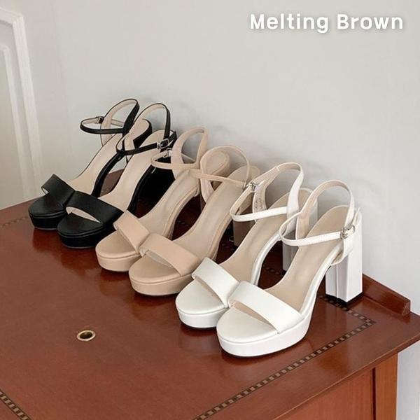 女性カジュアルストラップハイヒール10.5cm