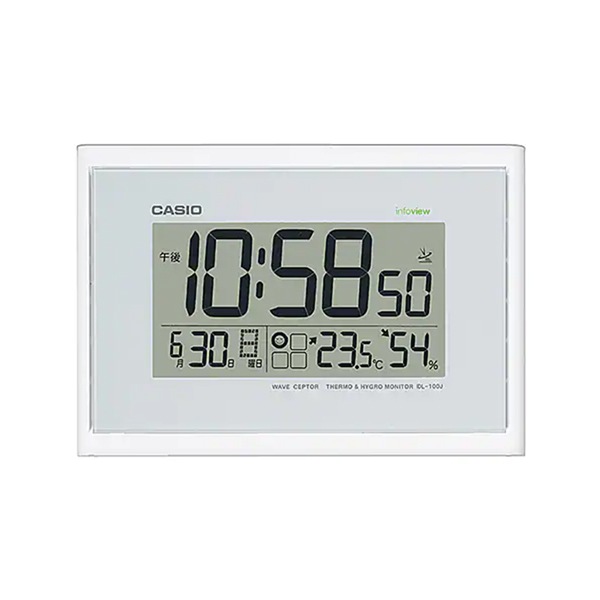 取寄品 正規品 CASIO時計 カシオ 掛け時計 IDL-100J-7JF デジタル 電波時計