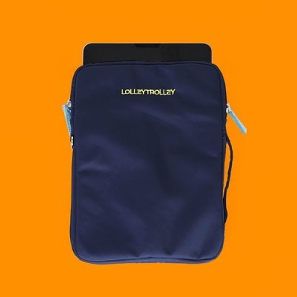 ローリトリ タブレットPC ポーチ ネイビー