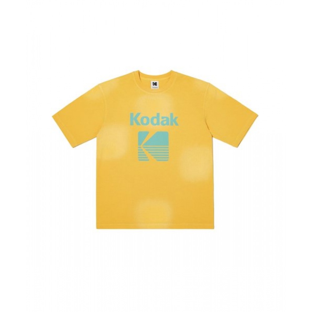 コダックカラーアイセミオーバーフィット半袖Tシャツイエロー