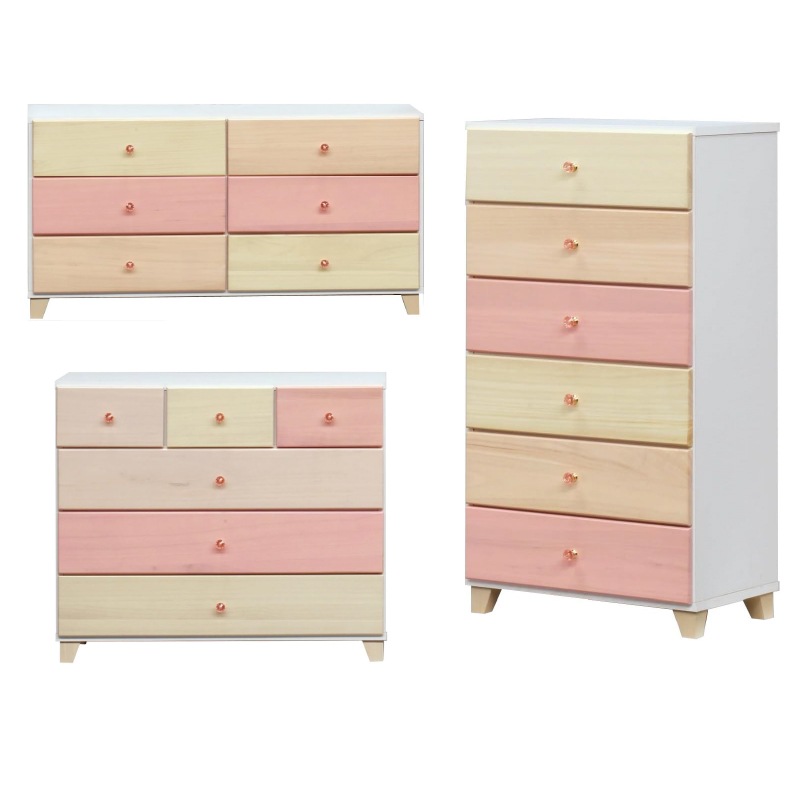 整理タンス チェスト 完成品 おしゃれ かわいい 女の子 ハイチェスト ローチェスト 収納 クリスタ 16,110円