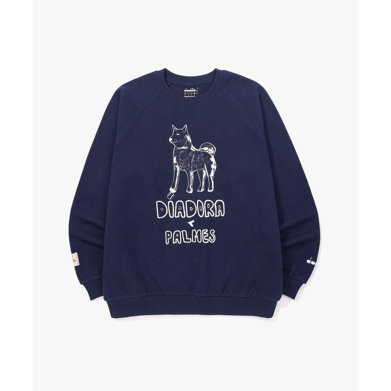 [ディアドラ diadora by PALMES] グラフィックTシャツ NAVY D6123LFS92NVD 417724