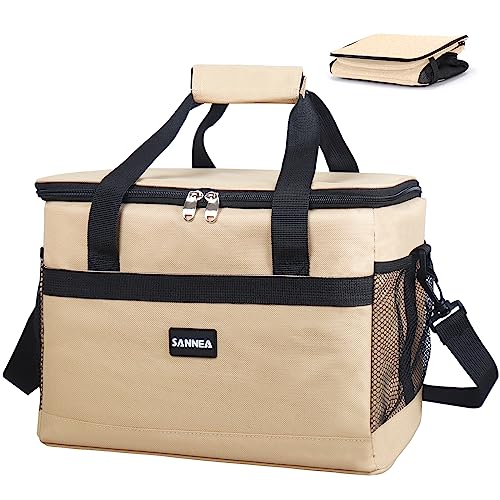 クーラーボックス 大容量 35L 3層断熱 保冷 保温 折り畳み収納可能 軽量 ソフト 手提げと肩掛け両用 お弁当収納バッグ 保冷バック ピクニック/運動会/通勤/キャンプ/お花見/BBQ/レジャー/