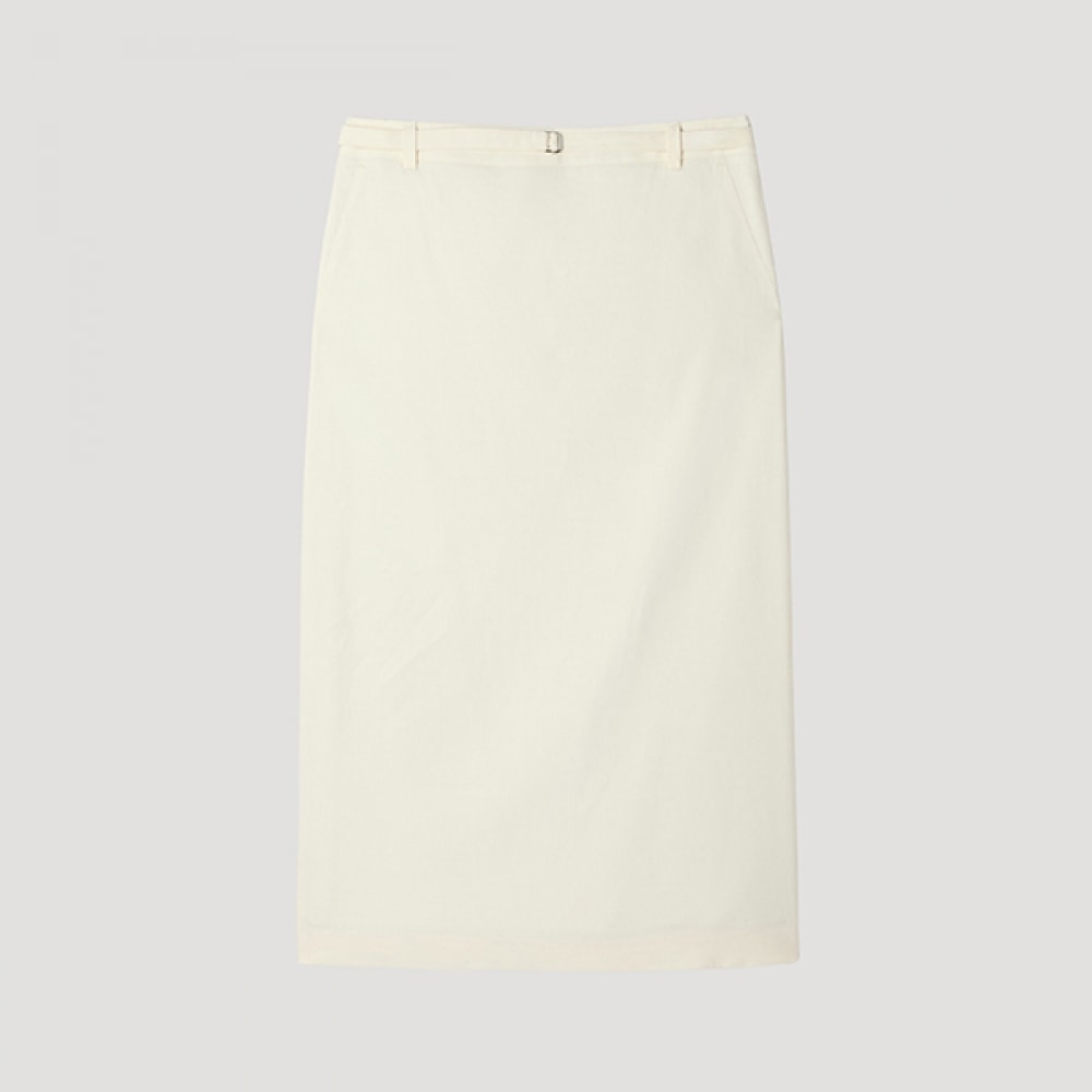 [シーズミス] リネンブレンドベルト付きミディスカート_swwskp22720_CR