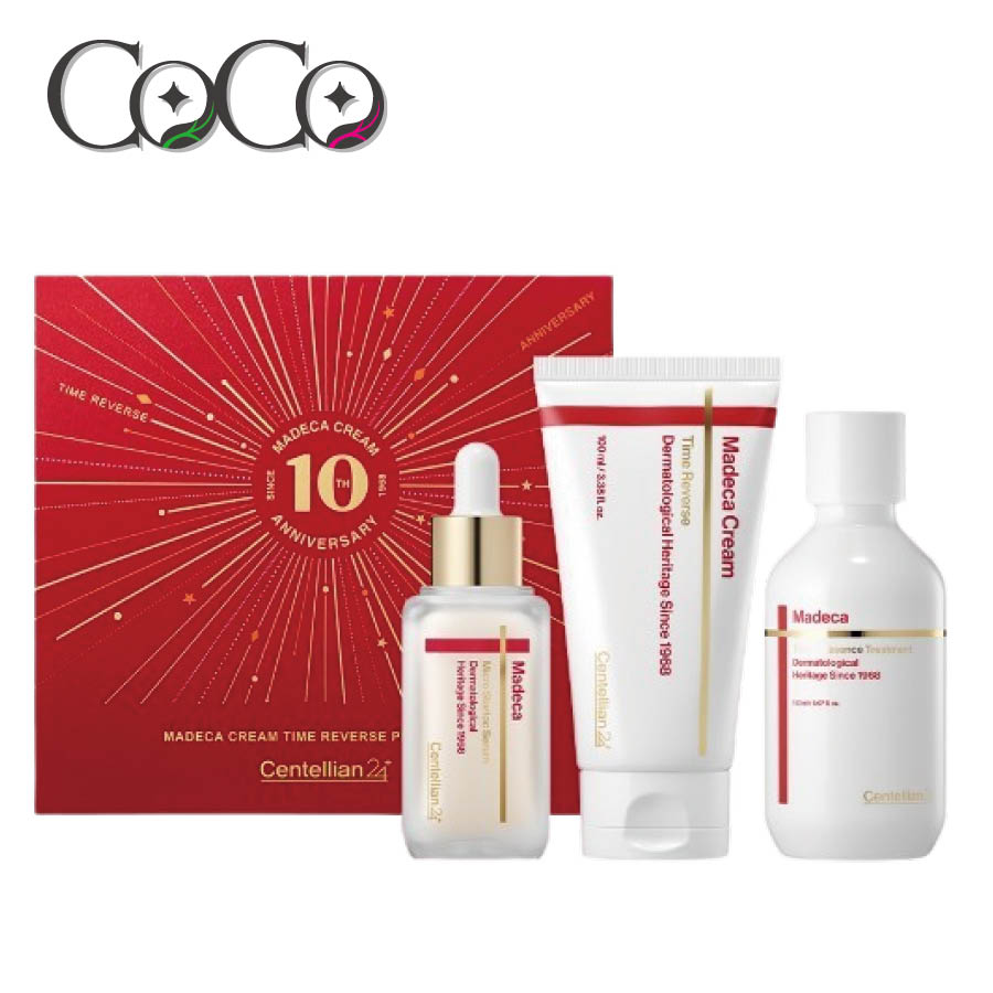【正規品】マデカクリームタイムリバース10周年エディション（タイムリバース100ml+トーニングエッセンス150ml+スタートークセラム50ml）