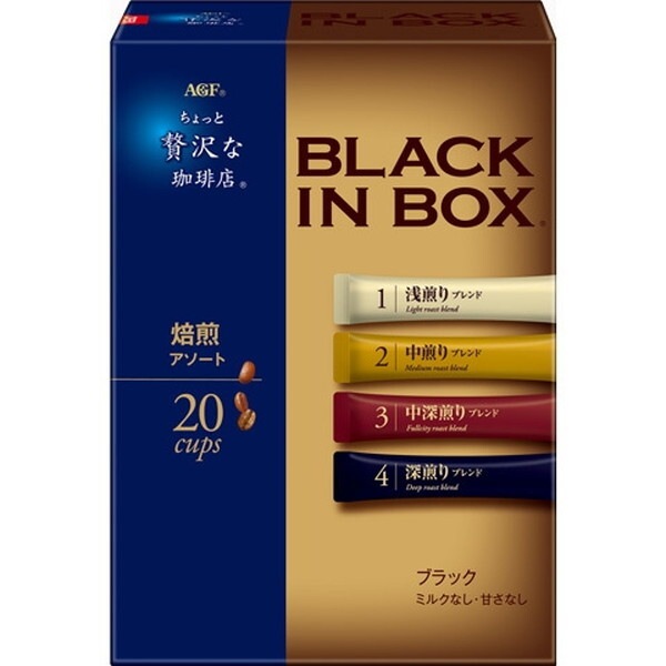 贅沢な珈琲店 ブラックインボックス 焙煎アソート 20本 x6 メーカー直送
