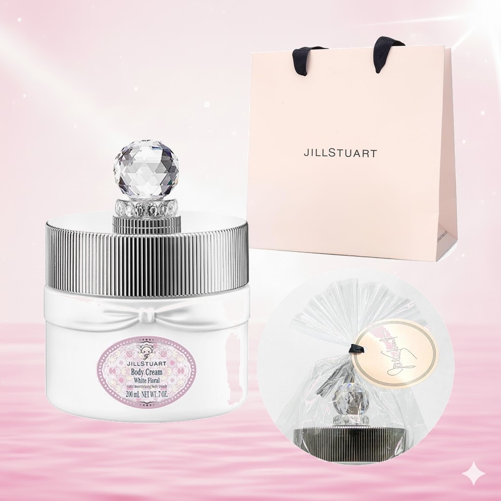 【国内正規品・ラッピング済み】JILL STUART ジルスチュアート ホワイトフローラル ボディクリーム 200g ボディケア スキンケア 誕生日 母の日 ホワイトデー クリスマスプ プレゼント ギ