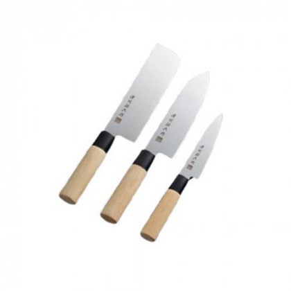 濃州孫六作 和包丁3点セット(黒口輪) 80M 5357-377 5,462円