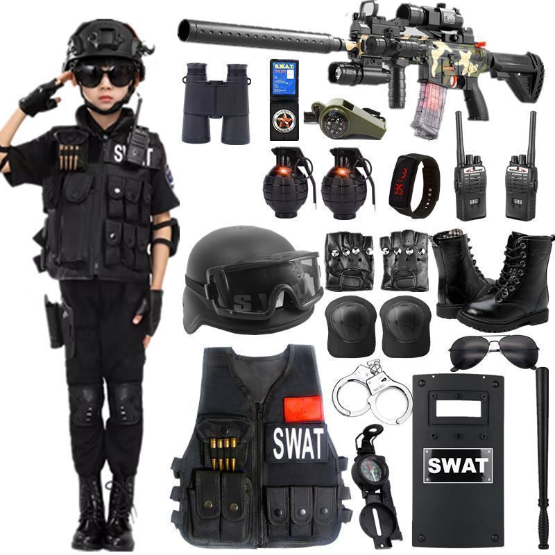 子供用おもちゃの銃セット男の子のシミュレーション屋外トレーニング 服長袖と半袖誕生日プレゼント 7,338円
