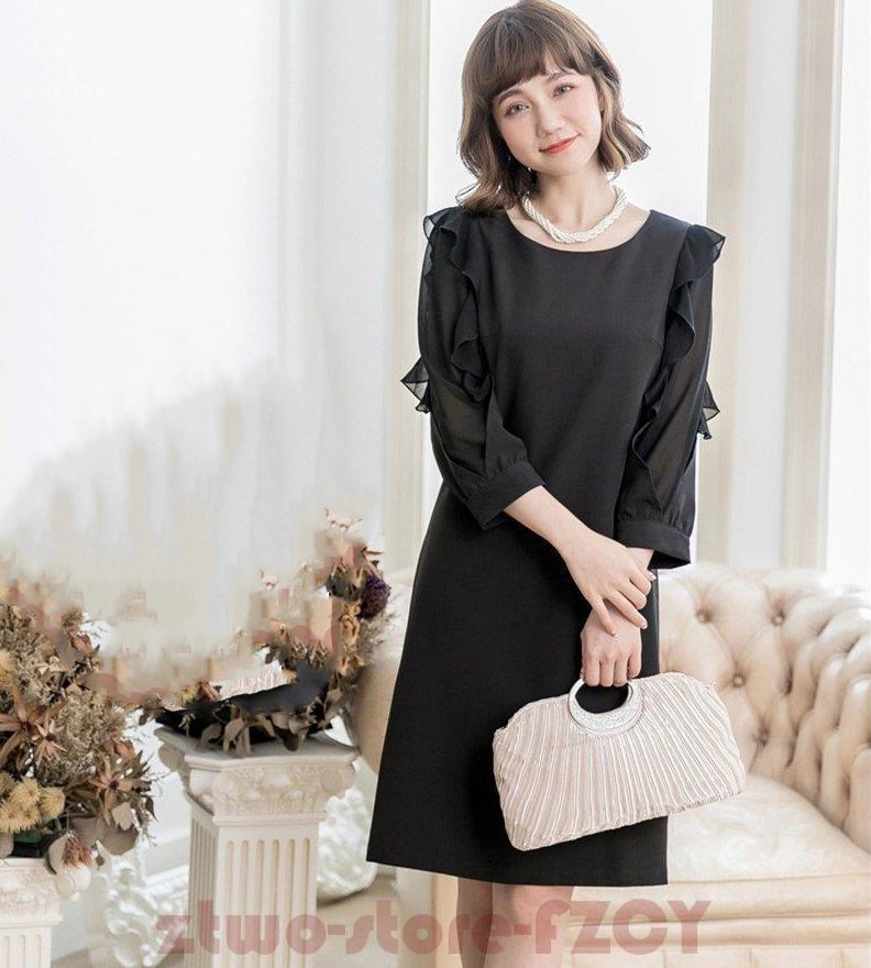 パーティードレス ミニドレス ミディアムドレス 結婚式 ワンピース 二次会 フォーマル 披露宴 シフォン 演奏会 同窓会 発表会 卒業式 入学式