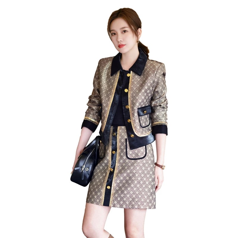 セットアップ カジュアル 秋服 韓国系 モダン エレガント 体型カバー トレンド レディース ファッション