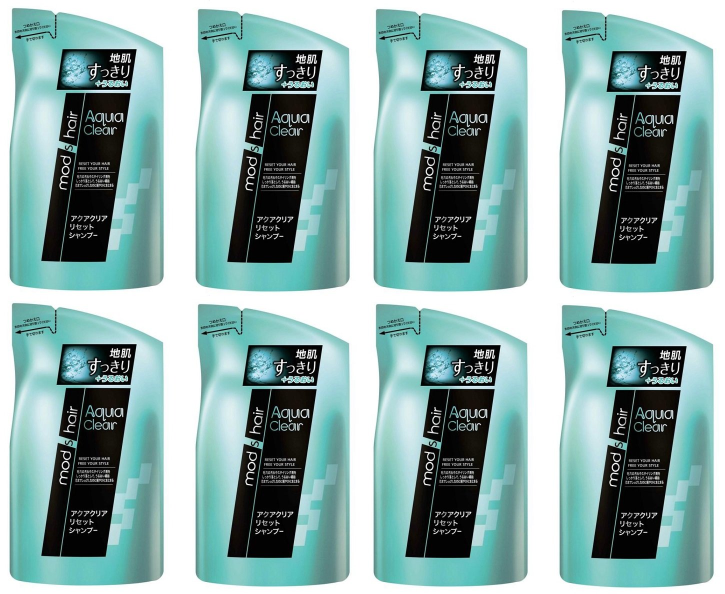 【まとめ買い】モッズ・ヘア アクアクリア リセットシャンプー つめかえ用 350ml×8個