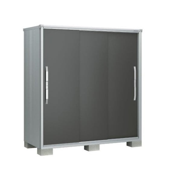 ヨドコウ ESF1307DGM グラファイトメタリック エスモ 小型物置 (3枚扉 1350×750×1613) 法人向け・配送のみ販売 メーカー直送