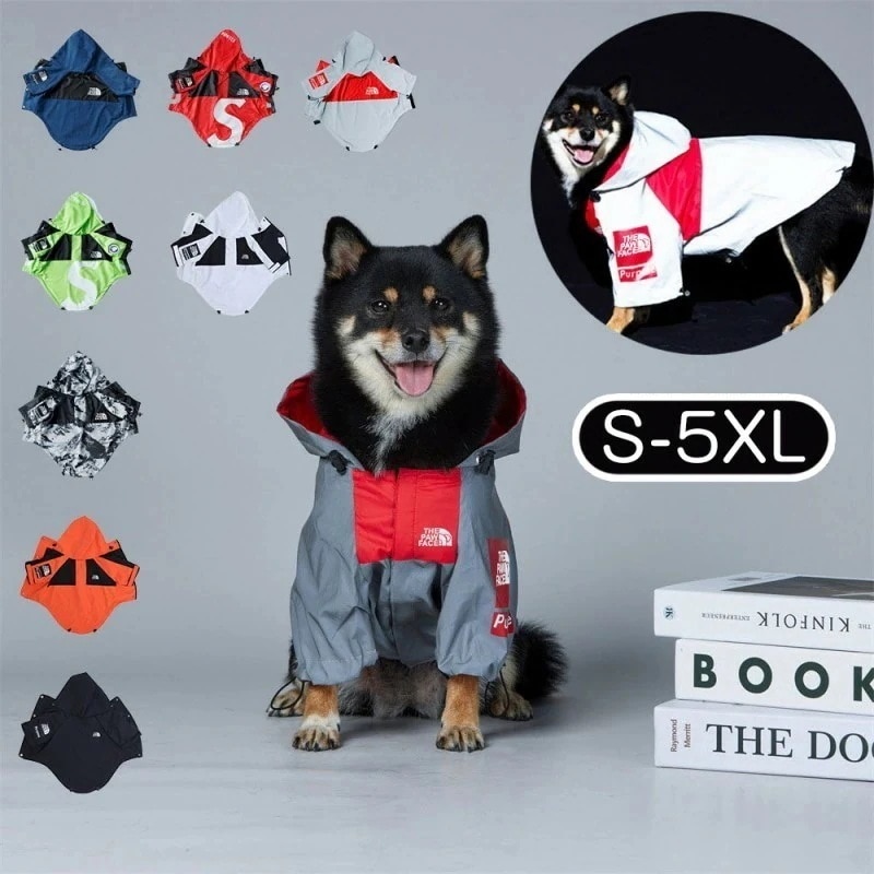 【赤字覚悟 最安挑戦】犬 服 犬服 ドッグウェア ウインドブレーカー THE DOG FACE ドッグフェイス 小型犬 中型犬 大型犬 防寒 冬服 おしゃれ 暖かい 散歩 アウター パーカー 着せやす