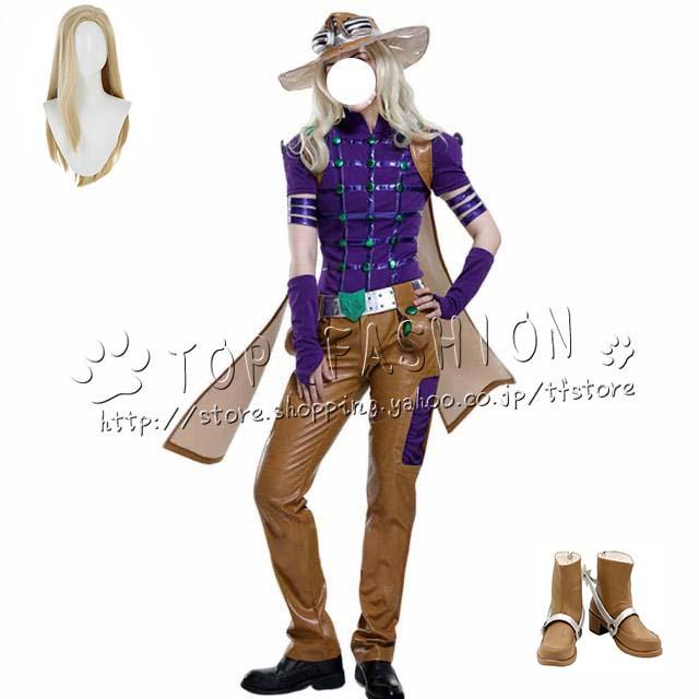 ジョジョの奇妙な冒険 第七部 スティール・ボール・ラン ジャイロ・ツェペリ コスチューム 舞台装 演出服 変装 仮装 ハロウィン イベ ント cosplay 撮影 祭り