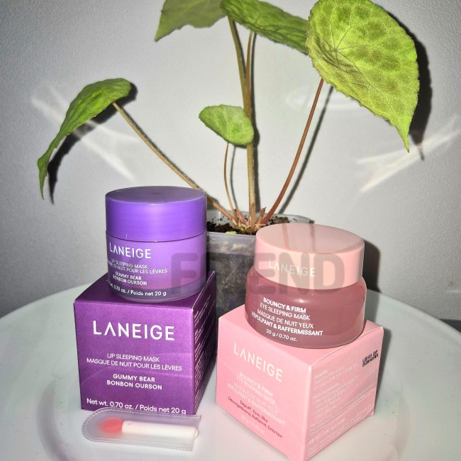 リップスリーピングマスクEX 20g（クモベア）+ バウンシーアンドファームアイスリーピングマスク20g ジェルタイプアイマスク 敏感肌目元ケア デイリーリップケア 高保湿リップバーム