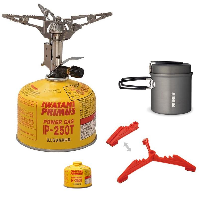 プリムス ウルトラバーナー スターターボックス(ガス+クッカー+ホルダーつき) P-STB3バーべキュー・クッキング用品