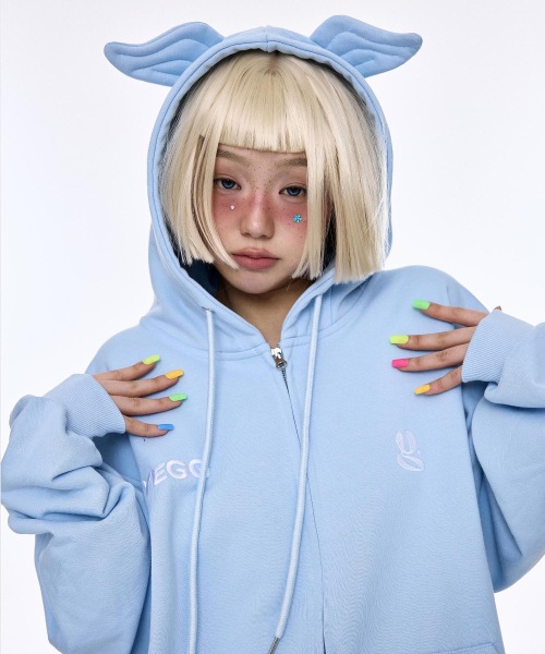 【YEGG】 Wing Hoodie Skyblue 正規品