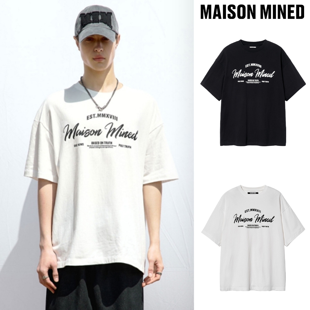 【MAISON MINED】 SCRIPT TYPE HALF T