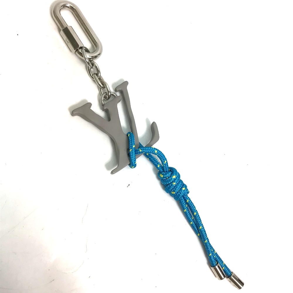 キーホルダー MP2618 ポルトクレ LVシェイプ ロープ バッグチャーム カラビナ メタル ブルー 29,700円