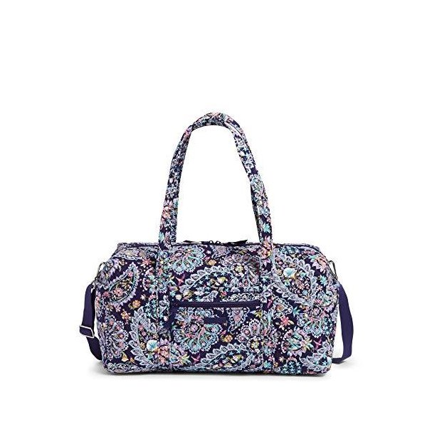 Vera Bradley womens Signature Cotton Medium Duffle Travel Bag， French Paisley， One Size US 並行輸入品