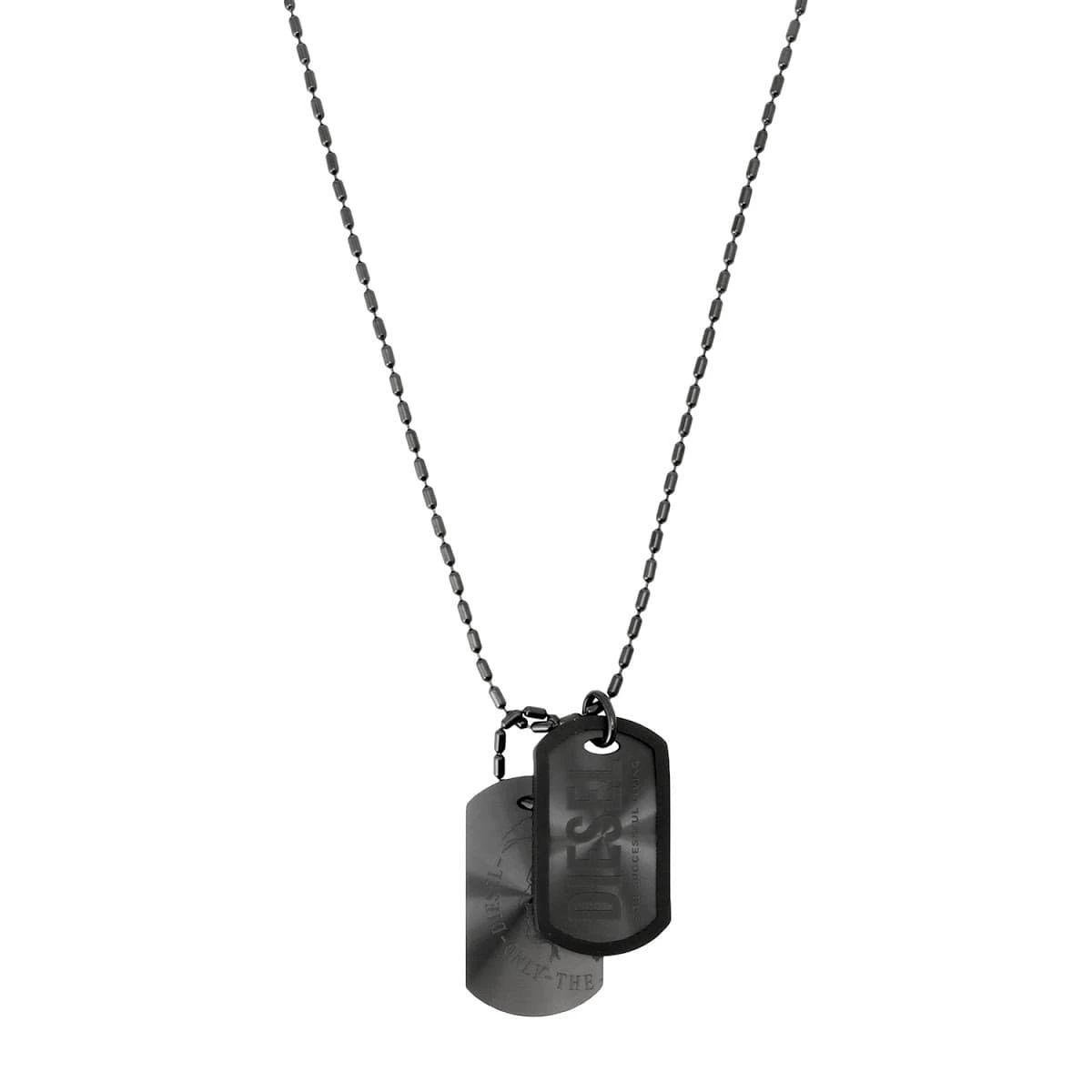 ディーゼル ドッグタグ ネックレス ペンダント DIESEL ダブル