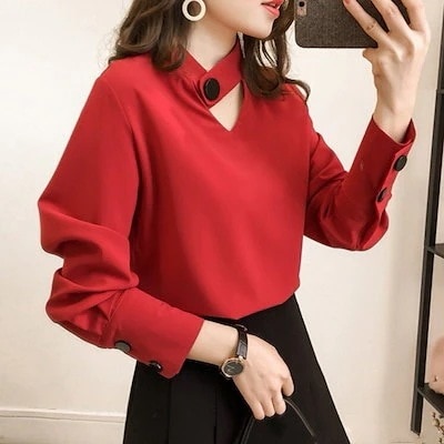 カットソー カットソー シャツ レディース 長袖 シフォンブラウス フォーマル トップス 大きいサイズ30%までに制限