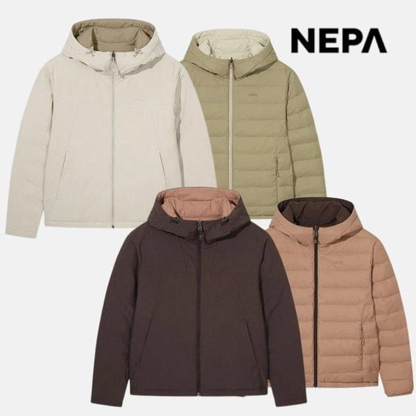 女性両面リバーシブル軽量ダウンジャケット ダックダウン パディングジャンパー 7L82022