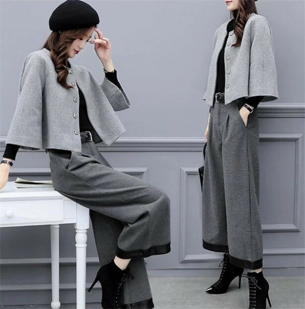 【最安値挑戦】セットアップ レディース 2点セット 春秋 韓国 きれいめ 上下セット パンツ ショートトップス カジュアルセット 長袖 通勤 オシャレ 卒業式　結婚式　入学式　フォーマルセット 30