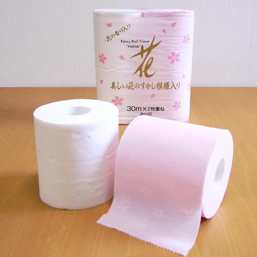 【ケース品】ハヤシ商事 トイレットロール 610507 すかし模様 ハヤシ花ゴールド4RW30M 12個セット