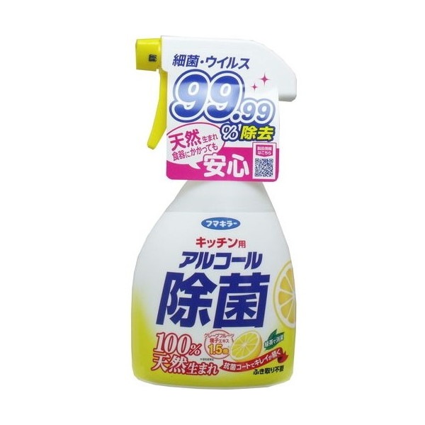 �L�b�`���p �A���R�[�����ۃX�v���[ �{�� 400ml