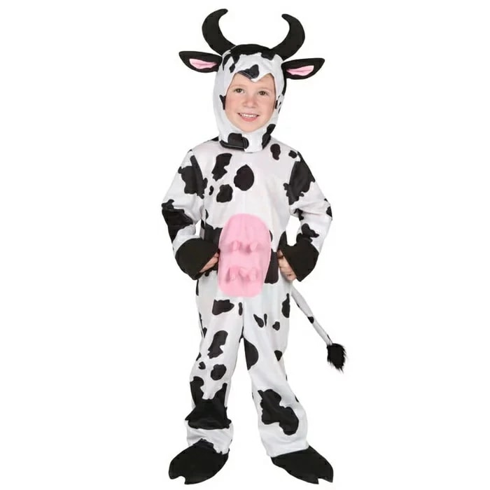 ハロウィン 衣装 子供用 ホルスタイン 乳牛 動物 アニマル 全身 ハロウィン キッズ コスプレ ハロウィン コスチューム 赤ちゃん ハロウィーン　衣装　ハロウィン衣装 イベント パーティ 仮装 ステ