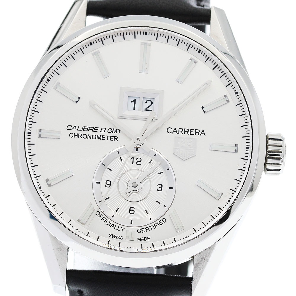 タグホイヤー TAG HEUER WAR5011 カレラ グランドデイト GMT 自動巻き メンズ _954812【中古】