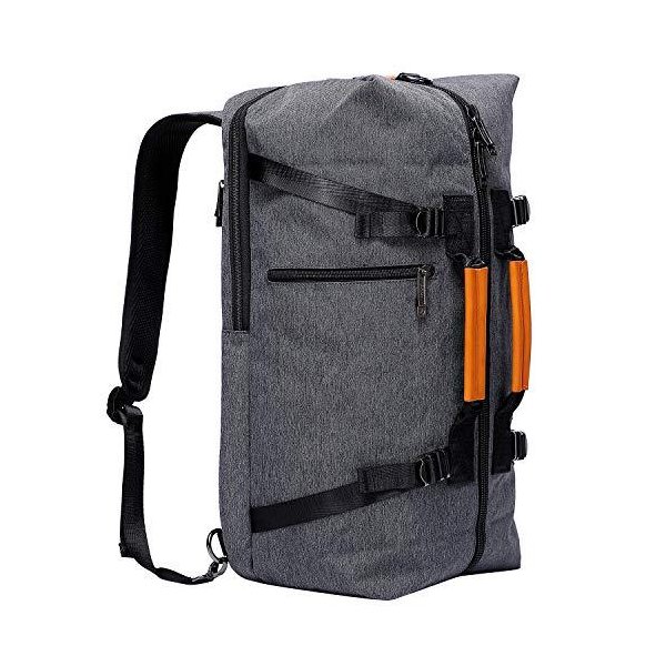 WITZMAN Travel Duffel Bag for Men Convertible Laptop Backpack Weekender Duffle Bag (6818， Grey) 並行輸入