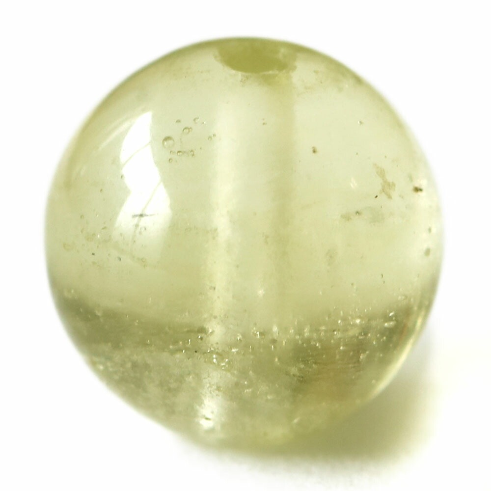 「1点もの 現品」 1粒売り リビアングラス 8mm (実寸7.6mm) パワーストーン バラ売り 天然石 パワーストーン ばら売り ビーズ 穴あき 1玉売り アクセサリー パー zz000245-m