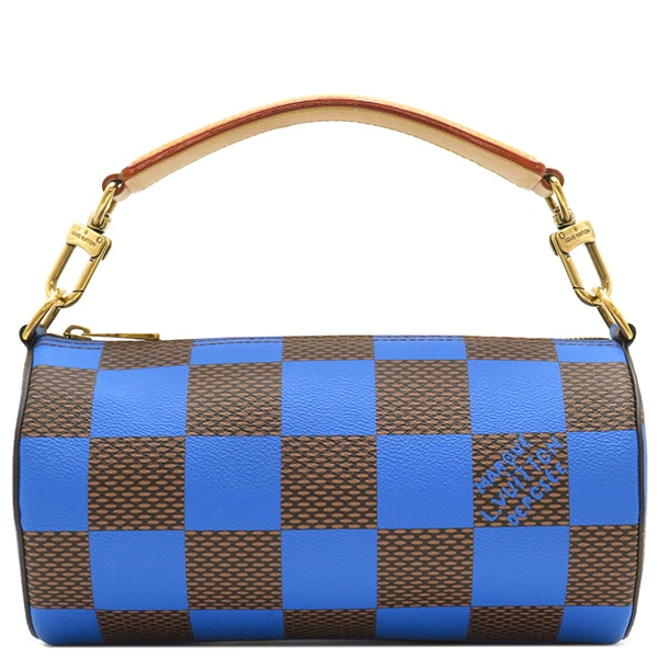 ルイヴィトン LOUIS VUITTON 2WAYバッグ ソフト ポロション PM ダミエポップキャンバス ブルー×ブラウン ヴィンテージ金具 ショルダー ハンドバッグ 茶 青 N40565 RFID