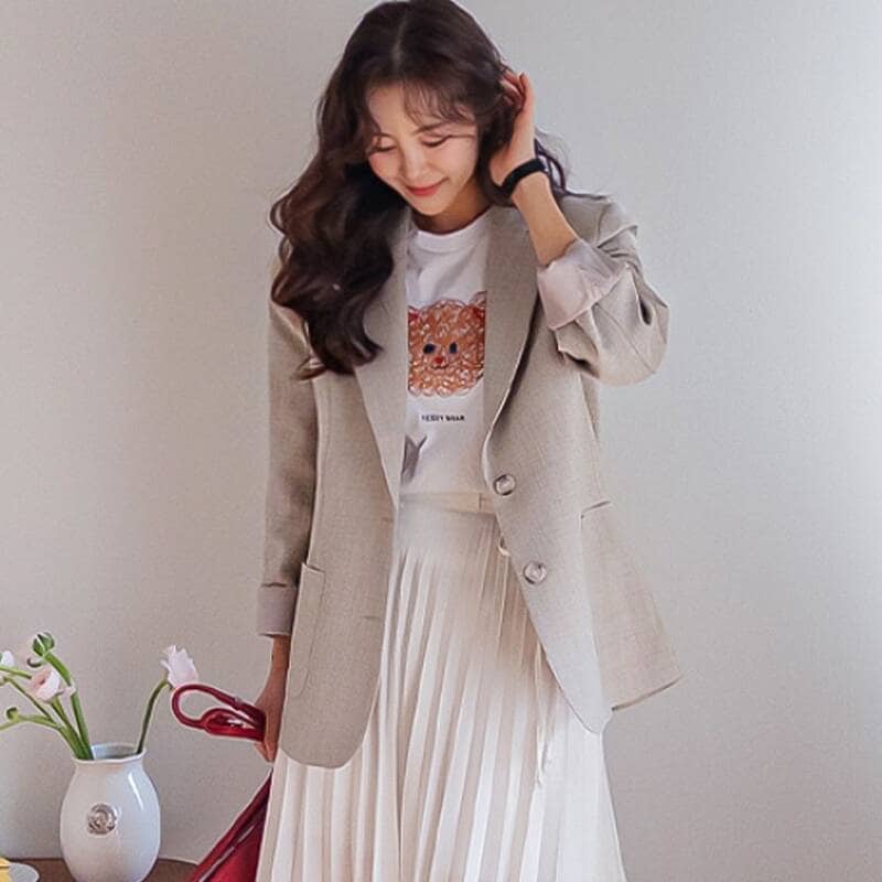LABEL 헤이즐리 백트임 레이스 러블리한 고급미 자켓 1719569