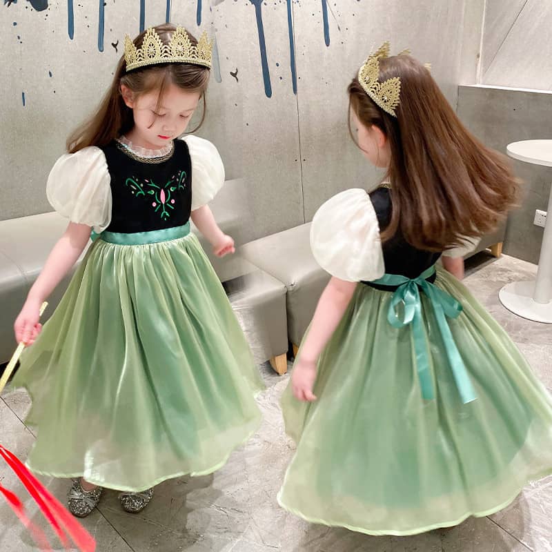 ハロウィン 衣装 グリーン プリンセスドレス 子供ワンピース キッズ ドレス コスプレ パーティー仮装 子供 女の子 コスチューム衣装 仮装 ハロウィン コスプレ衣装 Aライン 可愛い 半袖 Hall 8,230円