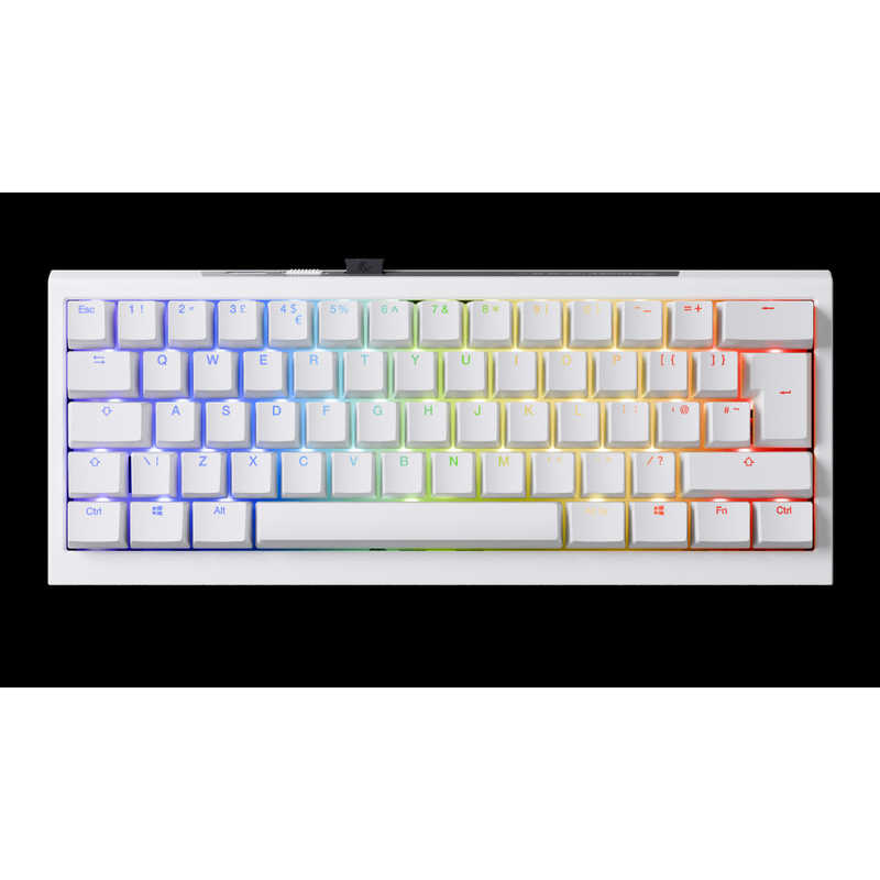Ducky　ゲーミングキーボード ［Bluetooth・USB (Type-C)］ ホワイト　dk-onex-mini-wireless-pw-dai